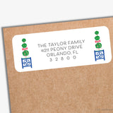 Christmas Topiary Return Address Labels