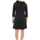 Cricket 3/4 Sleeve Dress - Solid Black