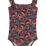Little Sweet Pea Ruffle One-Piece Swimsuit in Indra- FINAL SALE