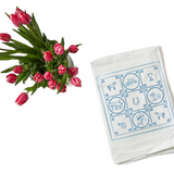 Derby Delft Tea Towel