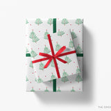 Evergreen Branch Christmas Gift Wrap
