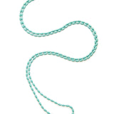 Charleston Rice Bead Necklace (Turquoise)