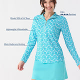 Rosemary Beach 1/4 Zip Sport Top