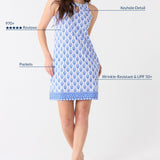 Palm Beach Sleeveless Shift Dress