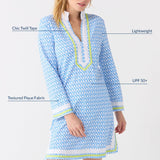 Seaside Pique Tunic Dress