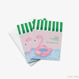 Flamingo Floaty Greeting Card