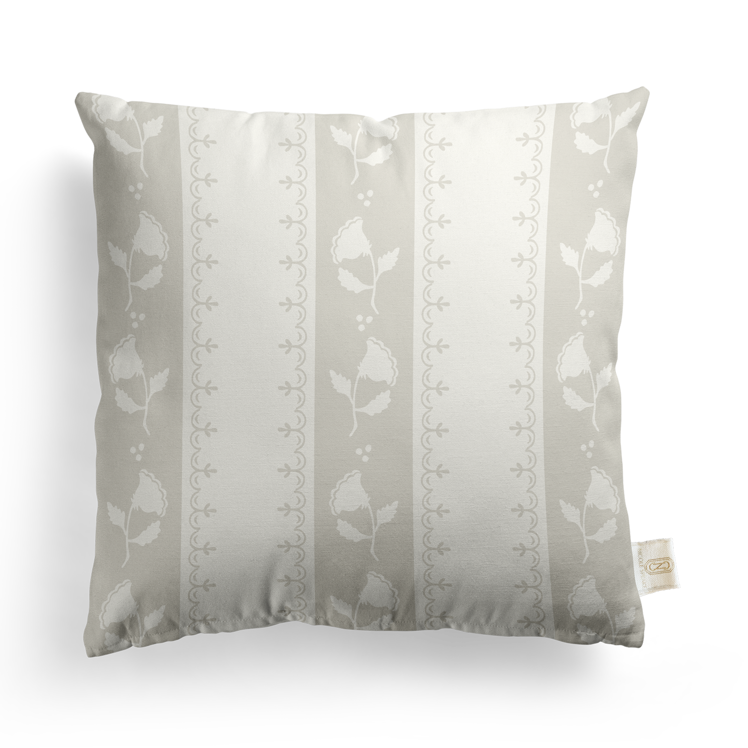 Fretwork Floral Pillow Cover | Featuring Fiesta Colorway