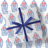Ginger Jar Chinoiserie Christmas Gift Wrap