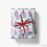 Ginger Jar Chinoiserie Christmas Gift Wrap