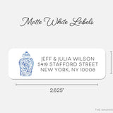Ginger Jar Return Address Labels