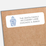 Ginger Jar Return Address Labels