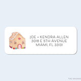 Gingerbread House Return Address Labels