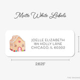 Gingerbread House Return Address Labels