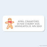 Gingerbread Man Return Address Labels
