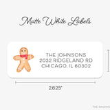 Gingerbread Man Return Address Labels