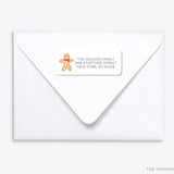 Gingerbread Man Return Address Labels