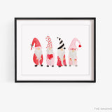 Gnome Lovers Art Print