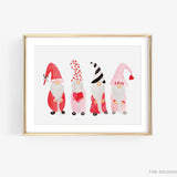 Gnome Lovers Art Print