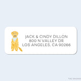 Golden Retriever Return Address Labels