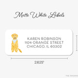 Golden Retriever Return Address Labels