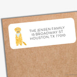 Golden Retriever Return Address Labels
