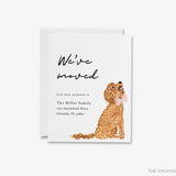 Goldendoodle Moving Announcement