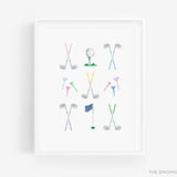 Golf Lovers Art Print