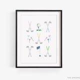 Golf Lovers Art Print