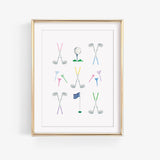 Golf Lovers Art Print