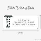 Halloween Girl Return Address Labels