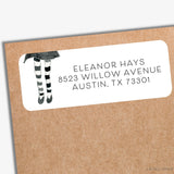 Halloween Girl Return Address Labels