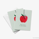 Happy Holidays To A Great Teacher Greeting Card