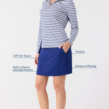 Navy 15" Skort