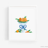 Holiday Orange Clove Bowl Art Print