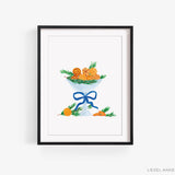 Holiday Orange Clove Bowl Art Print