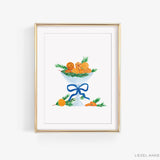 Holiday Orange Clove Bowl Art Print