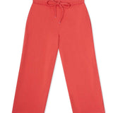 Terry Wide Leg Pant - Poppy