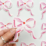 Sticker: Watercolor Pink Bow