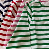 Pink Breton Stripe Shirt by NAVYBLEU