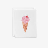 Ice Cream Cone Greeting Card