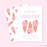 Ice Cream Valentine's Day Cards