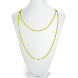 Charleston Rice Bead Necklace (Key Lime)