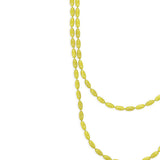Charleston Rice Bead Necklace (Key Lime)