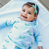 Hydrangea layette set