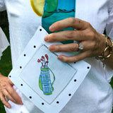 Multi Color Golf Bag Cart Linen Cocktail Napkins