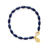 Charleston Rice Bead Bracelet (True Navy)