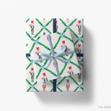Nutcracker Trellis Christmas Gift Wrap