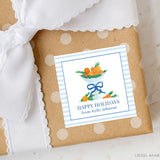 Orange Clove Holiday Bowl Personalized Gift Stickers