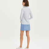 Mini Floral Print Quarter Zip