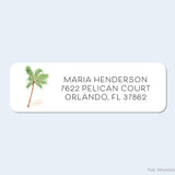 Palm Tree Return Address Labels